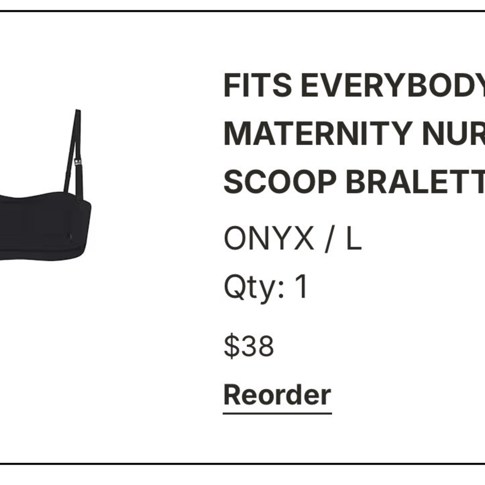 SKIMS Onyx Maternity Nursing Bralette